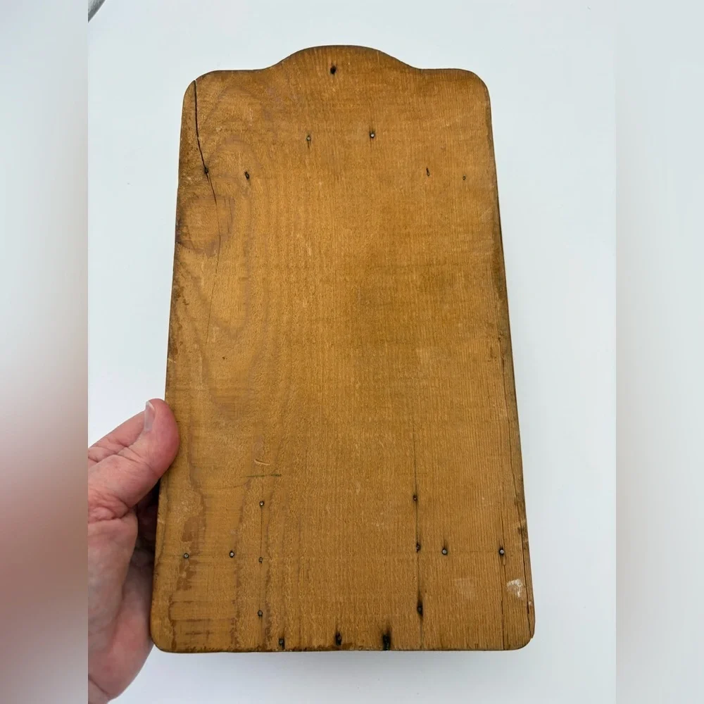 Rustic Brown Wooden Wall Decor - Notepad Holder